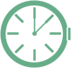 Symbol einer Uhr für die Uhrenindustrie